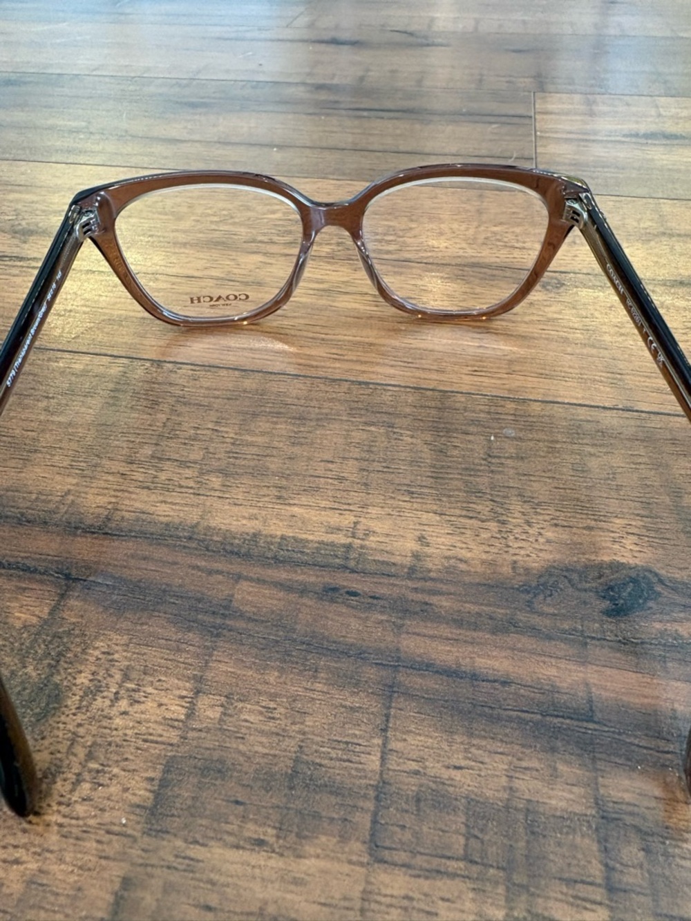 COACH HC6226U EYEGLASSES Transparent Brown/Gray NWOT - Picture 6 of 10